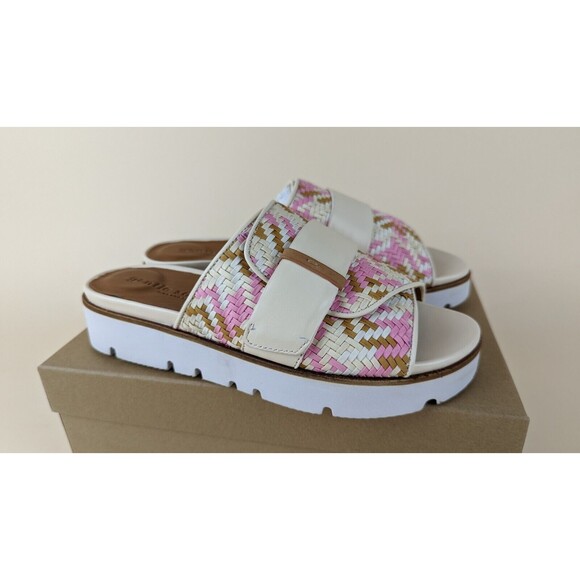 Gentle Souls Lavern Strap Slides Platform Sandals Womens 9 M Pink Shoes $189 NWB - Picture 7 of 10